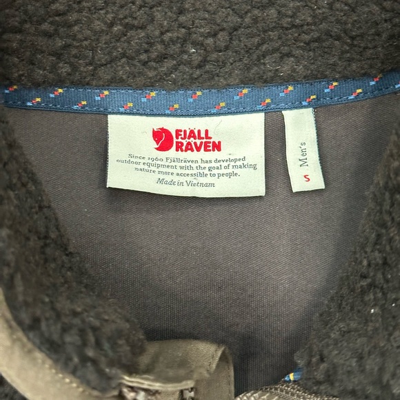 NEW Fjallraven Vardag Pile Fleece in Brown Size Mens Small - Picture 8 of 15